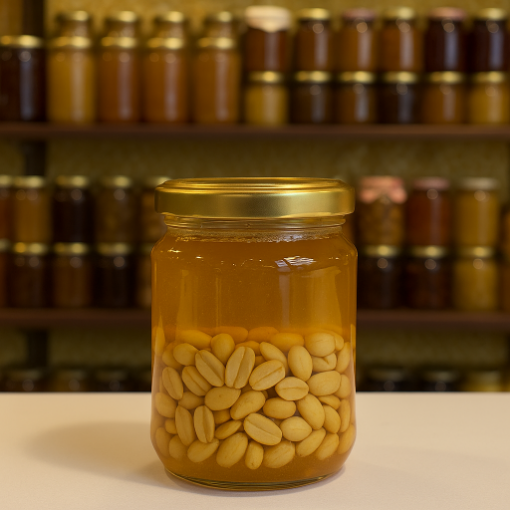 Yer fındığı ilə bal, 700 ml banka şəkil