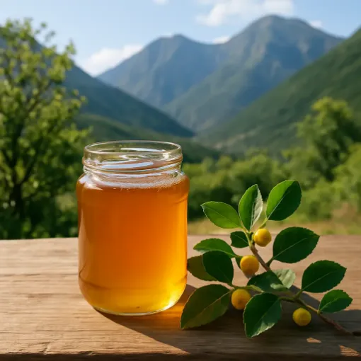 Qaratikan balı ilə dağ balı, ikiqat fermentasiya, 1 kq şəkil